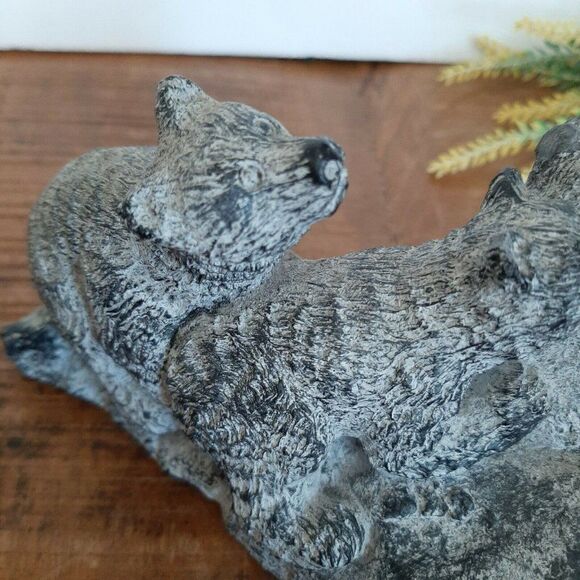 Edmund Wolfe soapstone collection impressions three bears - Picture 6 of 7